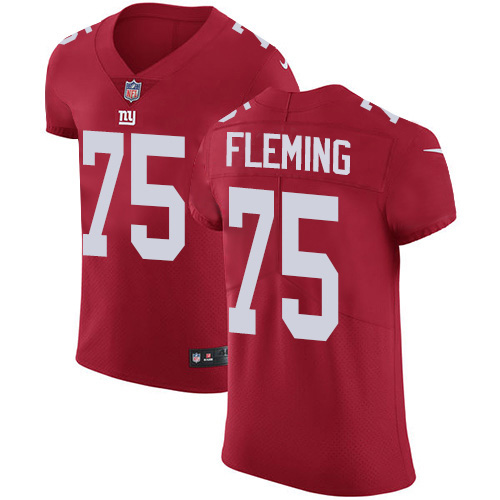 Nike New York Giants #75 Cameron Fleming Red Alternate Men’s Stitched NFL New Elite Jersey