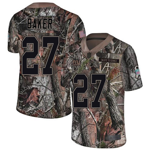 Nike New York Giants #27 Deandre Baker Camo Men’s Stitched NFL Limited Rush Realtree Jersey