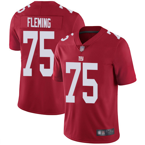Nike New York Giants #75 Cameron Fleming Red Men’s Stitched NFL Limited Inverted Legend Jersey