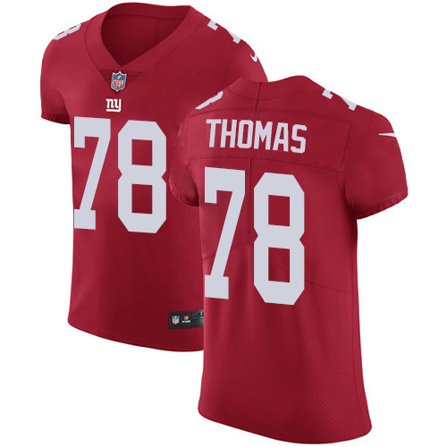 Nike New York Giants #78 Andrew Thomas Red Alternate Men’s Stitched NFL New Elite Jersey