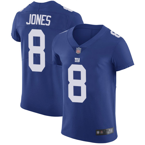 Nike New York Giants #8 Daniel Jones Royal Blue Team Color Men’s Stitched NFL Vapor Untouchable Elite Jersey