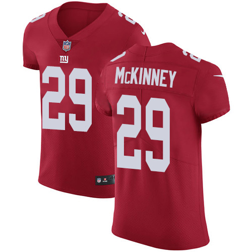 Nike New York Giants #29 Xavier McKinney Red Alternate Men’s Stitched NFL New Elite Jersey