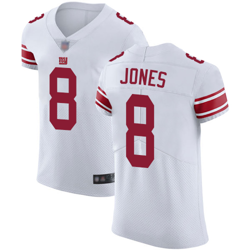 Nike New York Giants #8 Daniel Jones White Men’s Stitched NFL Vapor Untouchable Elite Jersey