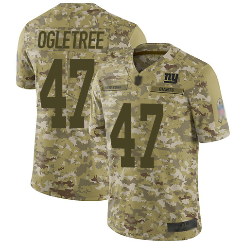 Nike New York Giants #47 Alec Ogletree Camo Men’s Stitched NFL Limited 2018 Salute To Service Jersey