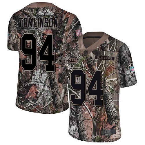 Nike New York Giants #94 Dalvin Tomlinson Camo Men’s Stitched NFL Limited Rush Realtree Jersey