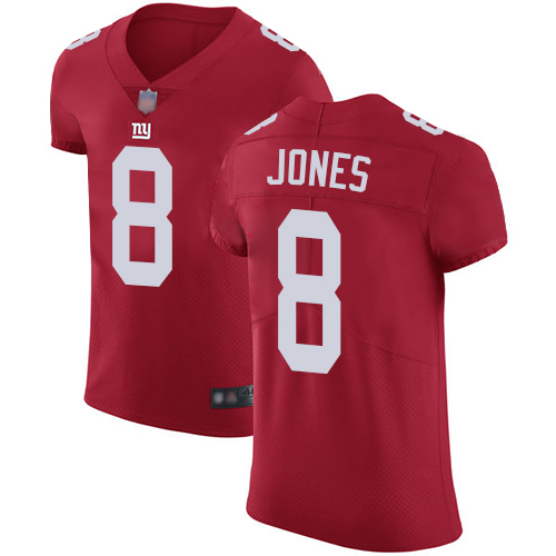 Nike New York Giants #8 Daniel Jones Red Alternate Men’s Stitched NFL Vapor Untouchable Elite Jersey