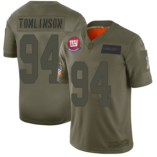 Nike New York Giants #94 Dalvin Tomlinson Camo Men’s Stitched NFL Limited 2019 Salute To Service Jersey