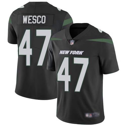Nike New York Jets No47 Trevon Wesco Black Alternate Men's Stitched NFL Vapor Untouchable Limited Jersey