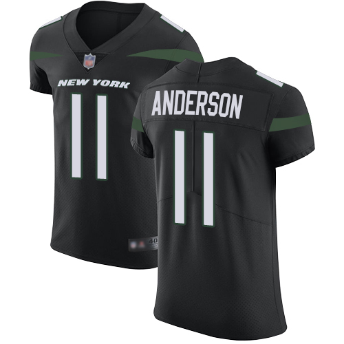 Nike New York Jets #11 Robby Anderson Black Alternate Men’s Stitched NFL Vapor Untouchable Elite Jersey
