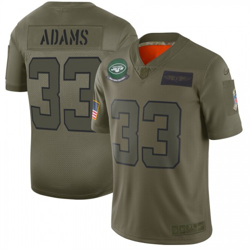 Nike New York Jets #33 Jamal Adams Camo Men’s Stitched NFL Limited 2019 Salute To Service Jersey
