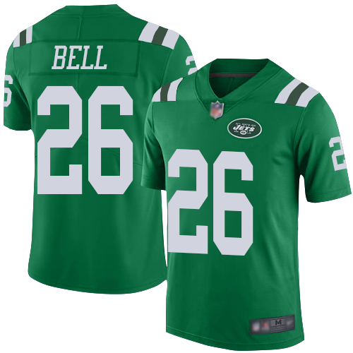 Nike New York Jets #26 Le’Veon Bell Green Men’s Stitched NFL Limited Rush Jersey