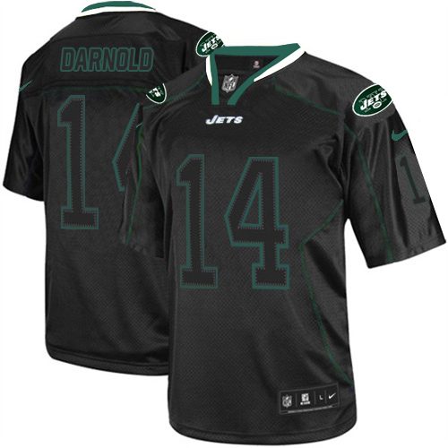 Nike New York Jets #14 Sam Darnold Lights Out Black Men’s Stitched NFL Elite Jersey