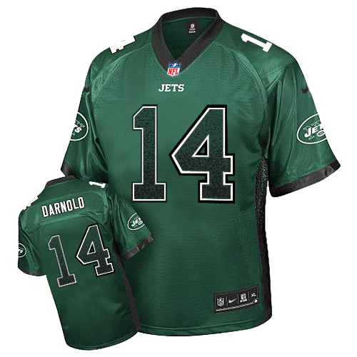 Nike New York Jets #14 Sam Darnold Green Team Color Men’s Stitched NFL Elite Drift Fashion Jersey
