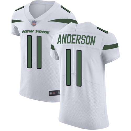 Nike New York Jets #11 Robby Anderson White Men’s Stitched NFL Vapor Untouchable Elite Jersey