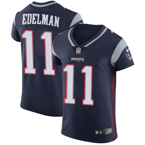 Nike New England Patriots #11 Julian Edelman Navy Blue Team Color Men’s Stitched NFL Vapor Untouchable Elite Jersey