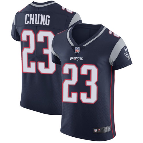 Nike New England Patriots #23 Patrick Chung Navy Blue Team Color Men’s Stitched NFL Vapor Untouchable Elite Jersey