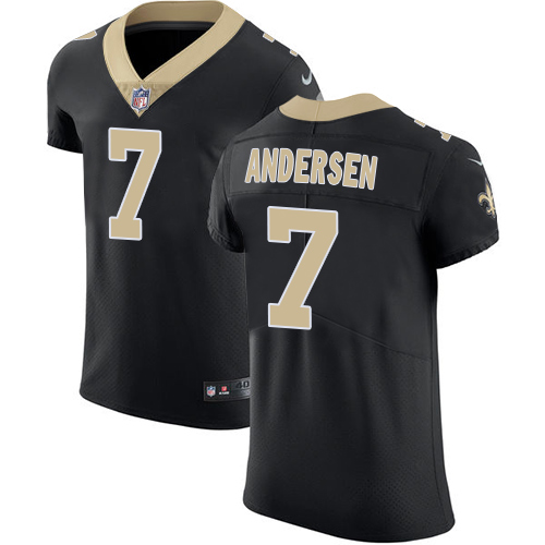 Nike New Orleans Saints #7 Morten Andersen Black Team Color Men’s Stitched NFL Vapor Untouchable Elite Jersey
