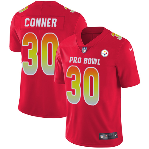 Nike Pittsburgh Steelers #30 James Conner Red Men’s Stitched NFL Limited AFC 2019 Pro Bowl Jersey