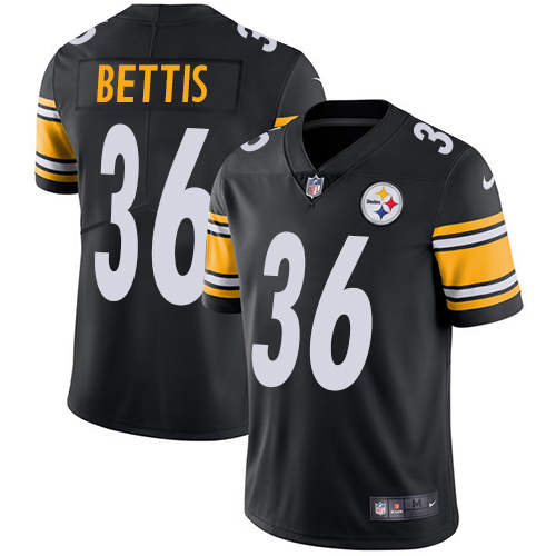 Nike Pittsburgh Steelers #36 Jerome Bettis Black Team Color Men’s Stitched NFL Vapor Untouchable Limited Jersey