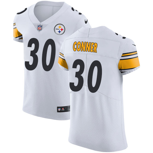 Nike Pittsburgh Steelers #30 James Conner White Men’s Stitched NFL Vapor Untouchable Elite Jersey