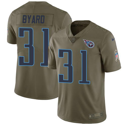 Nike Tennessee Titans #31 Kevin Byard Olive Men’s Stitched NFL Limited 2017 Salute To Service Jersey