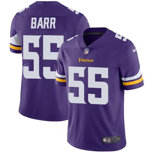 Nike Minnesota Vikings #55 Anthony Barr Purple Team Color Men’s Stitched NFL Vapor Untouchable Limited Jersey