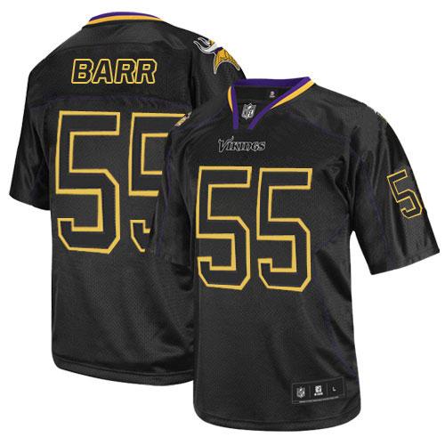 Nike Minnesota Vikings #55 Anthony Barr Lights Out Black Men’s Stitched NFL Elite Jersey