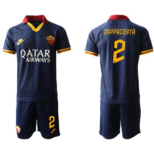 Roma #2 Zappacosta Third Soccer Club Jersey