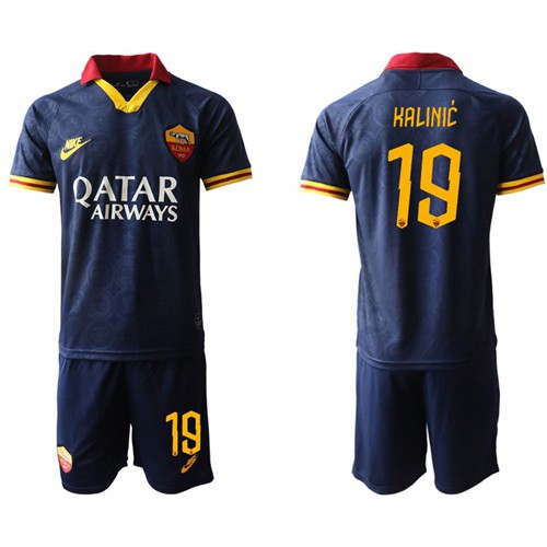Roma #19 Kalinic Third Soccer Club Jersey