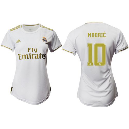 Women’s Real Madrid #10 Modric Home Soccer Club Jersey