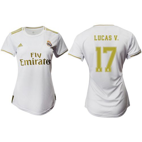 Women’s Real Madrid #17 Lucas V. Home Soccer Club Jersey