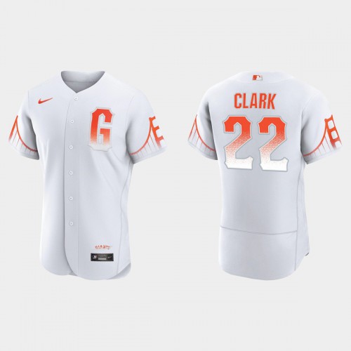 San Francisco San Francisco Giants #22 Will Clark Men’s 2021 City Connect Authentic White Jersey Men’s