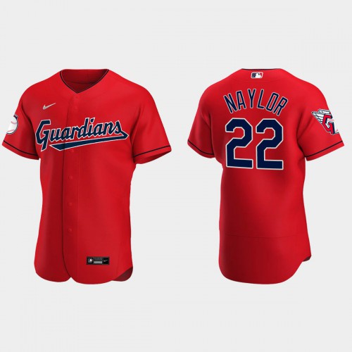 Cleveland Guardians #22 Josh Naylor Men’s Nike 2022 Authentic Alternate Stitched MLB Jersey – Red Men’s