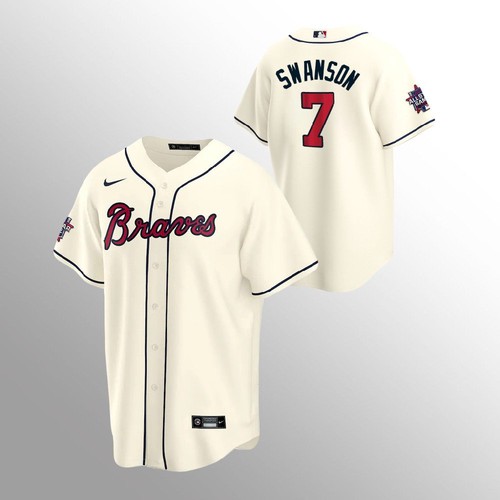 Nike Men's Dansby Swanson Atlanta Braves Official Player Replica