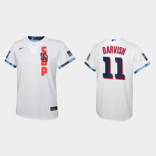 San Diego San Diego Padres #11 Yu Darvish Youth 2021 Mlb All Star Game White Jersey Youth