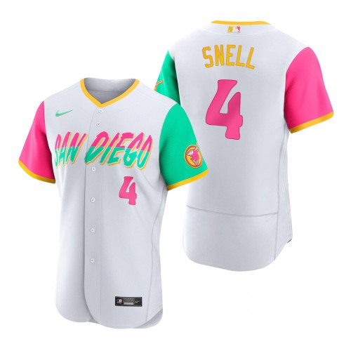 San Diego San Diego Padres #4 Blake Snell 2022 City Connect Men’s Nike Authentic Jersey – White Men’s