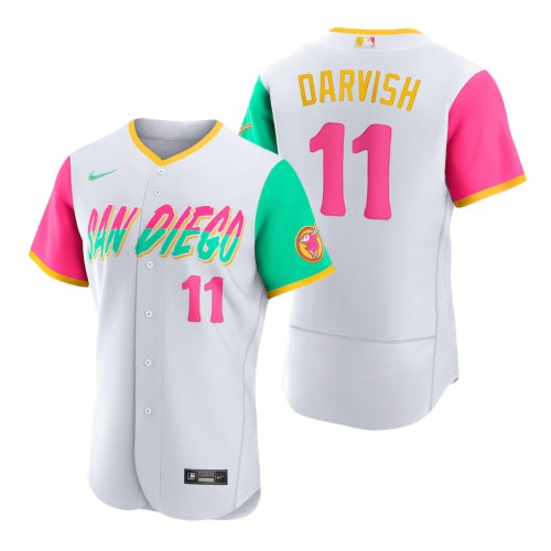 San Diego San Diego Padres #11 Yu Darvish 2022 City Connect Men’s Nike Authentic Jersey – White Men’s