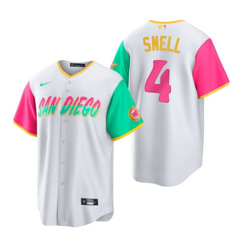 San Diego San Diego Padres #4 Blake Snell 2022 City Connect Men’s Nike Games Jersey – White Men’s
