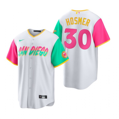 San Diego San Diego Padres #30 Eric Hosmer 2022 City Connect Men’s Nike Games Jersey – White Men’s
