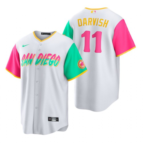 San Diego San Diego Padres #11 Yu Darvish 2022 City Connect Men’s Nike Games Jersey – White Men’s