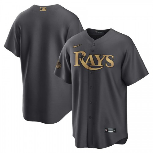 Tampa Bay Tampa Bay Rays Blank Men’s Nike Charcoal 2022 MLB All-Star Game Replica Jersey Men’s