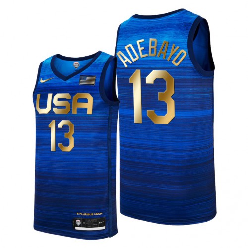 USA Dream Team #13 Bam Adebayo 2021 Tokyo Olymipcs Nike Basketball Jersey Blue Men’s